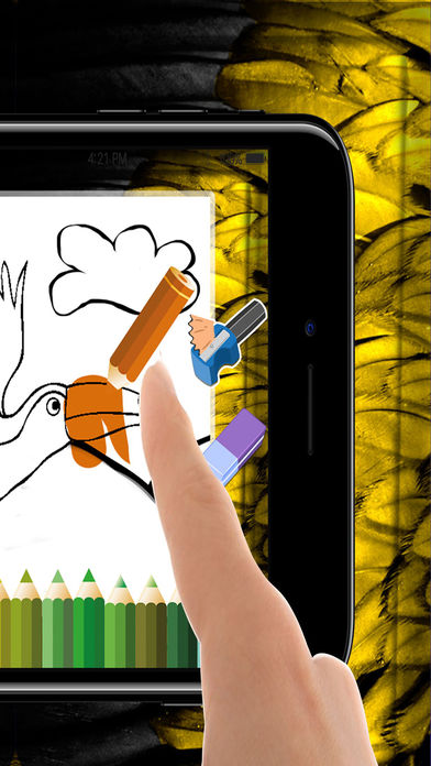 Color Book Game for Toucan: Kids Coloring screenshot 4