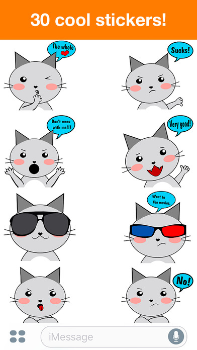 Cat - Cute stickers screenshot 3