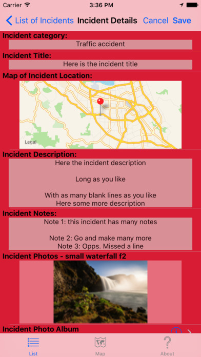 Incidents screenshot 3