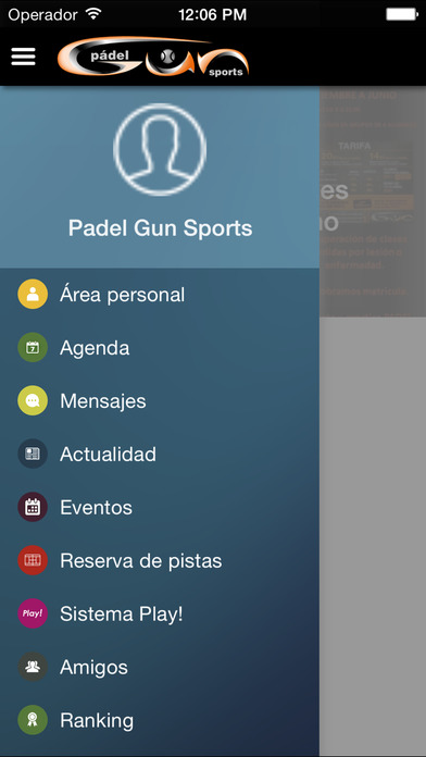 Padel Gun Sports screenshot 2