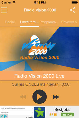 Radio Vision 2000 screenshot 2