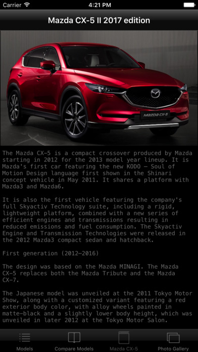 Specs for Mazda CX-5 II 2017 edition screenshot 4