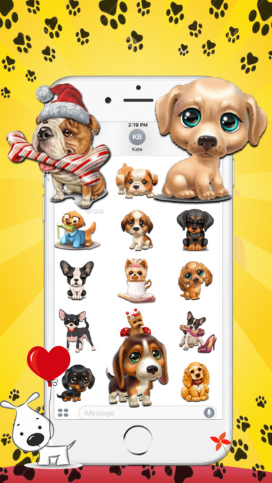 Cute Dog Stickers Emoji screenshot 4