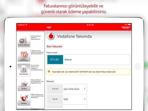 Vodafone Yanımda for iPad screenshot 3