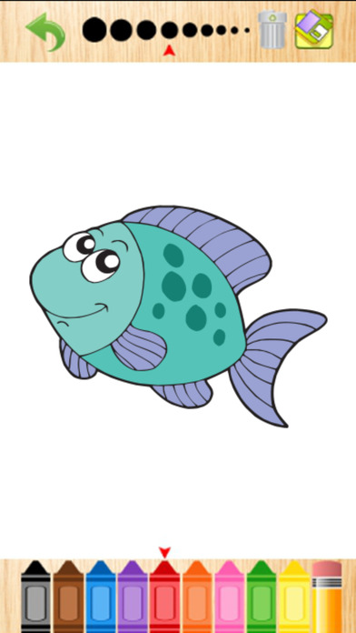 Ocean Coloring E-Book-Paint Aquatic Animals Pages screenshot 3