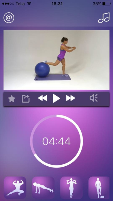Fit Ball Workout Gym Training Stability Exercises screenshot 4