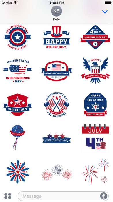 USA Independence Day 2017 Celebration Stickers screenshot 4