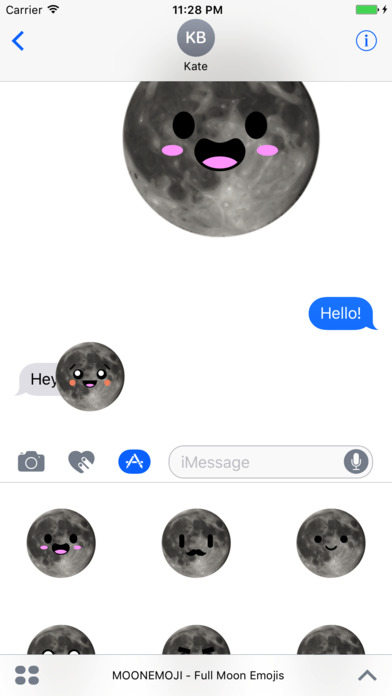 MOONEMOJI - Full Moon Emojis screenshot 2