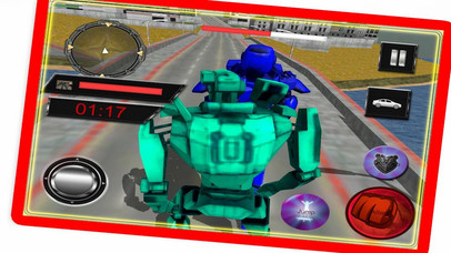 Robot Car Fighting Street 3D screenshot 2