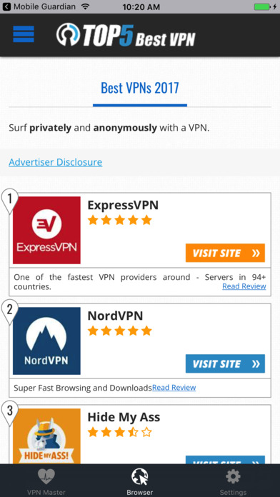 VPN Protection for Mobile - Security Web Browser screenshot 3