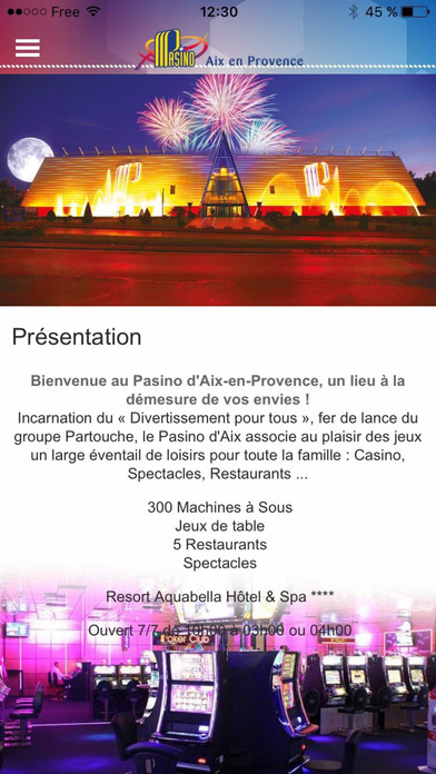 RH Partouche Aix en Provence screenshot 3