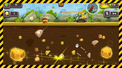 Gold Diamond Miner Fun Games 2017 screenshot 2