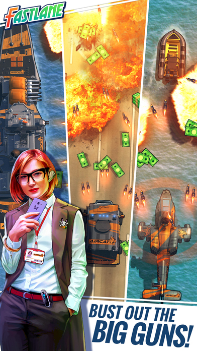 Screenshots of Fastlane: Road to Revenge for iPhone