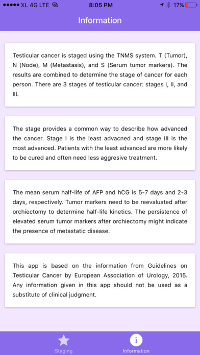 Testicular Cancer Staging screenshot 4