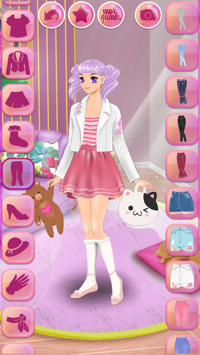 Cute Anime Dress Up - games for girls screenshot 2