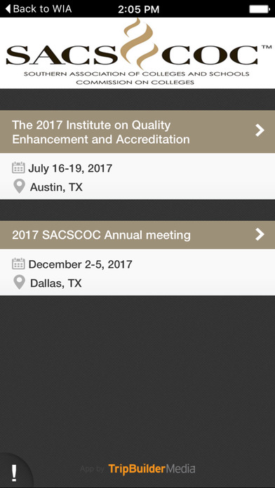 SACSCOC Meetings screenshot 2
