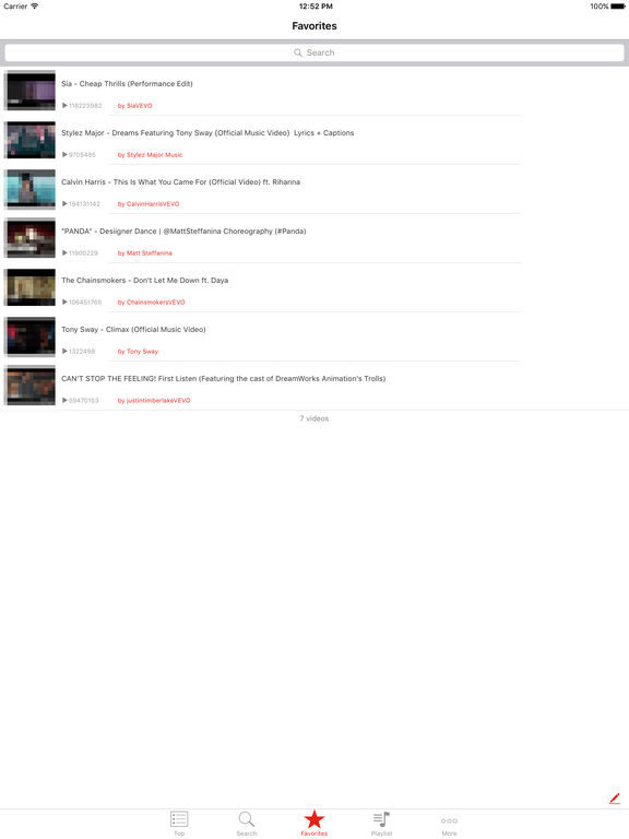 Screenshots of Free Music - Unlimited Songs Player For YouTube for iPad