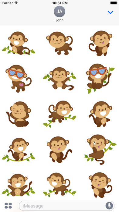 Monkey Sticker screenshot 3