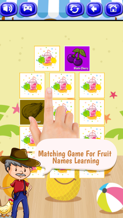 Matching Game For Fruit Names Learning screenshot 4
