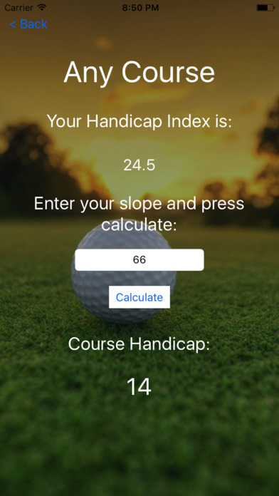 FC Golf Handicap screenshot 3