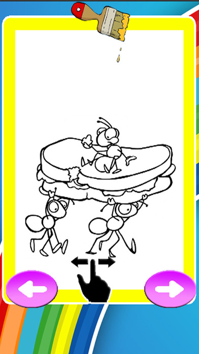 Little Ants Coloring Book Games Education screenshot 2