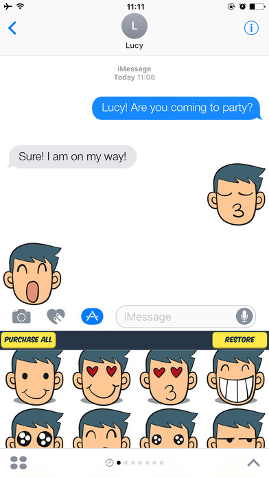 Cool Guy Stickers - Cool Guy Emojis Set screenshot 2