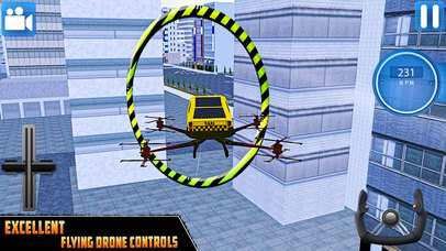 Futuristic Flying Drone Taxi Driving Simulation screenshot 3