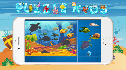 Sea Animals Puzzle Toddlers Learning Games screenshot 2