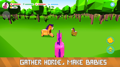 Blocky Pony Farm 3D Full screenshot 3