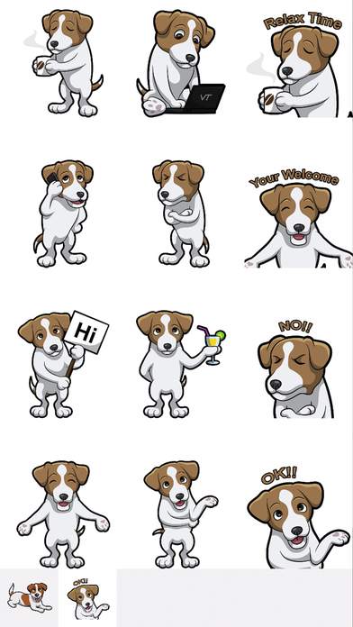 JackMoji - Jack Russell Emoji & Stickers screenshot 2