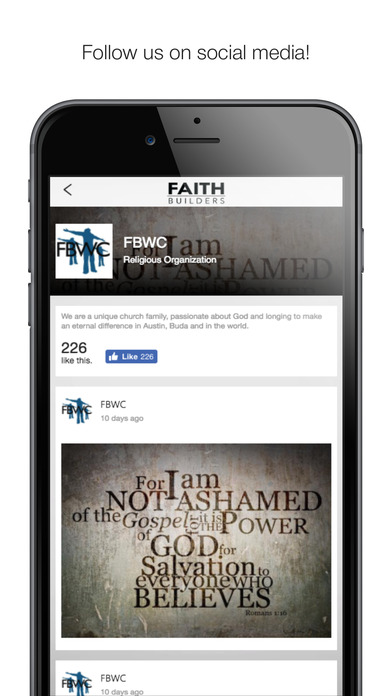 Faith Builders Worship Center screenshot 2
