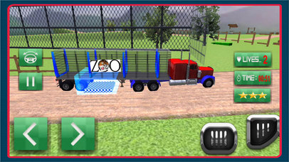 Jurassic Zoo Animal Cargo Truck  Game - Pro screenshot 2