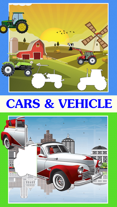 Kids vehicle games : Car and truck puzzle screenshot 2