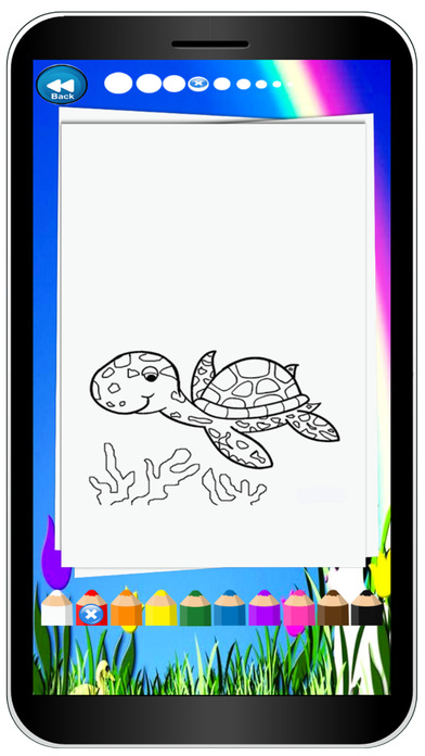 Magic Nin Baby Turtle Colouring Book Game screenshot 3