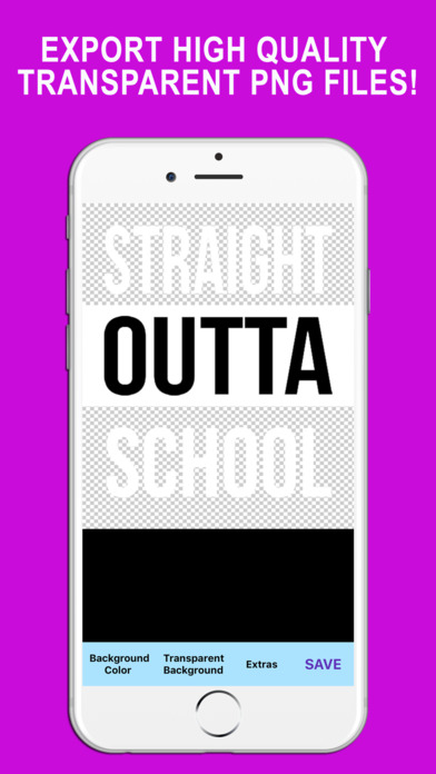 Straight Outta - Create and Design Text PNG Images screenshot 4