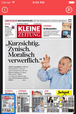 Kleine Zeitung Kiosk screenshot 2