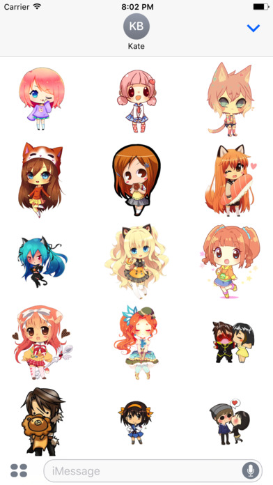 Chibi Cute Stickers screenshot 2