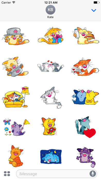 Colour Cats Stickers screenshot 2