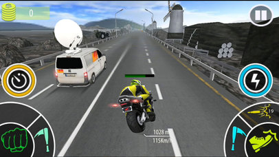 Moto Rider Bike Attack : Stunt Fight 3D screenshot 3