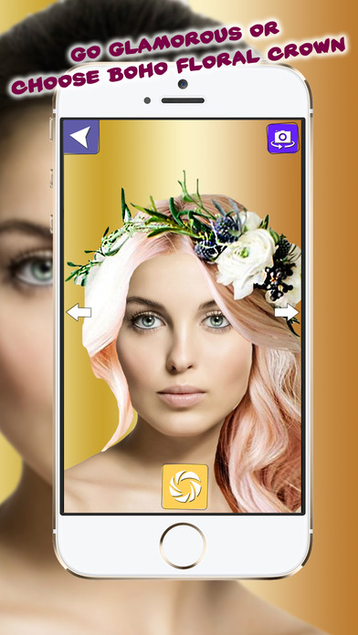 Wedding HairStyle Changer – Flower Crown & Tiara screenshot 3