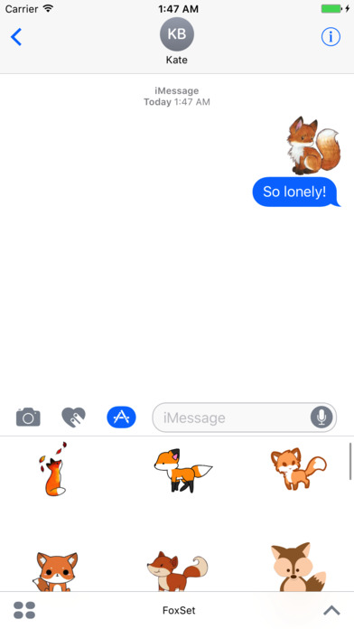 FoxSet - Awesome Fox Stickers And Emoji screenshot 2