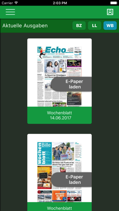 Bergedorfer Zeitung E-Paper screenshot 2
