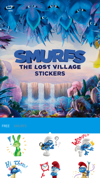 Smurfs: The Lost Village Stickers App screenshot 3