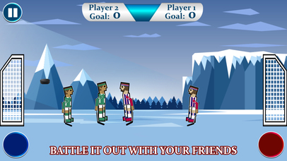 Hockey Physics Game-Glow Hockey Soccer Jump Fun screenshot 2