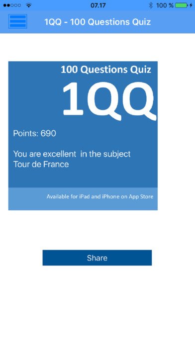 1QQ - 100 Questions Quiz screenshot 4