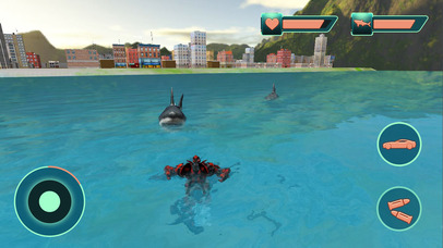 Car Robot Transform Angry Shark Attack- Robot Wars screenshot 4