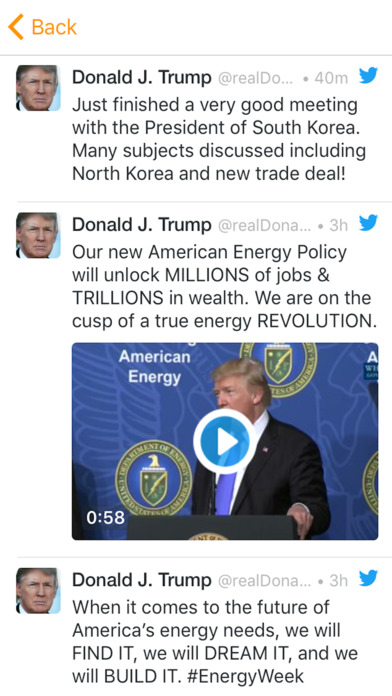 Trump Tweet Notifier screenshot 2