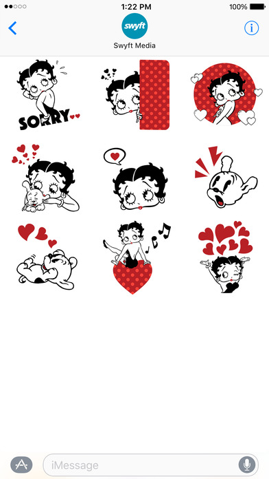 Betty Boop: Noir Stickers and Emoji screenshot 4