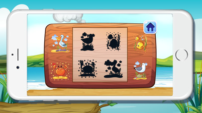 Sea Animals Shadow Puzzles Games for kids screenshot 3