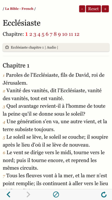 Audio Holy Bible in French - La Bible Louis Segond screenshot 4